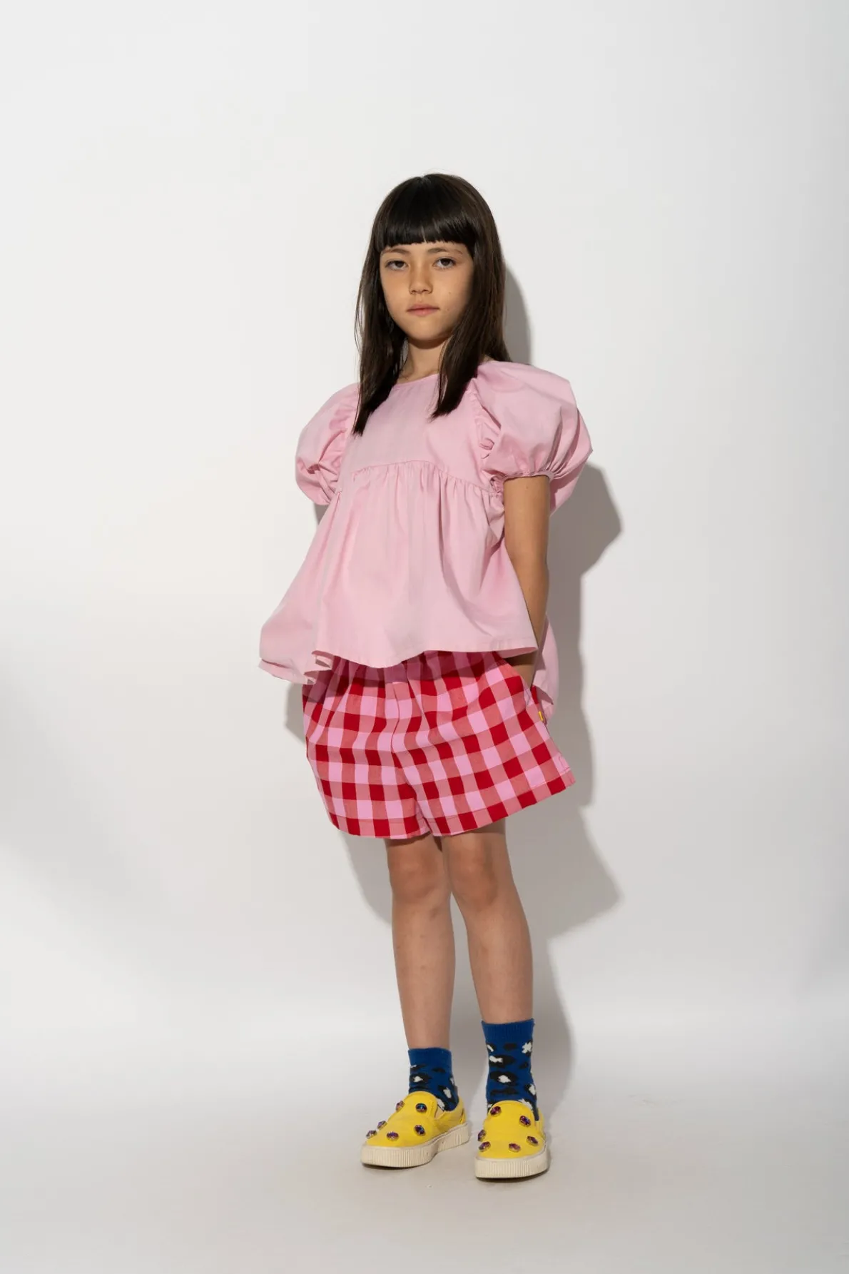 RED AND PINK GINGHAM BOXER SHORTS