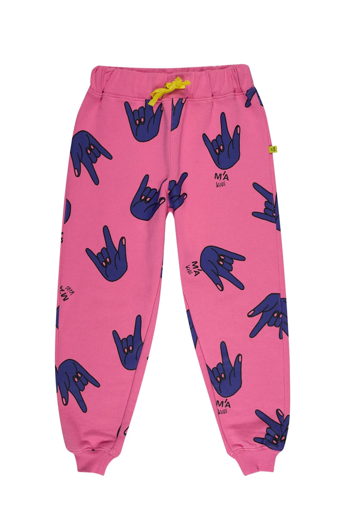 PINK HANDS PRINT SWEATPANTS