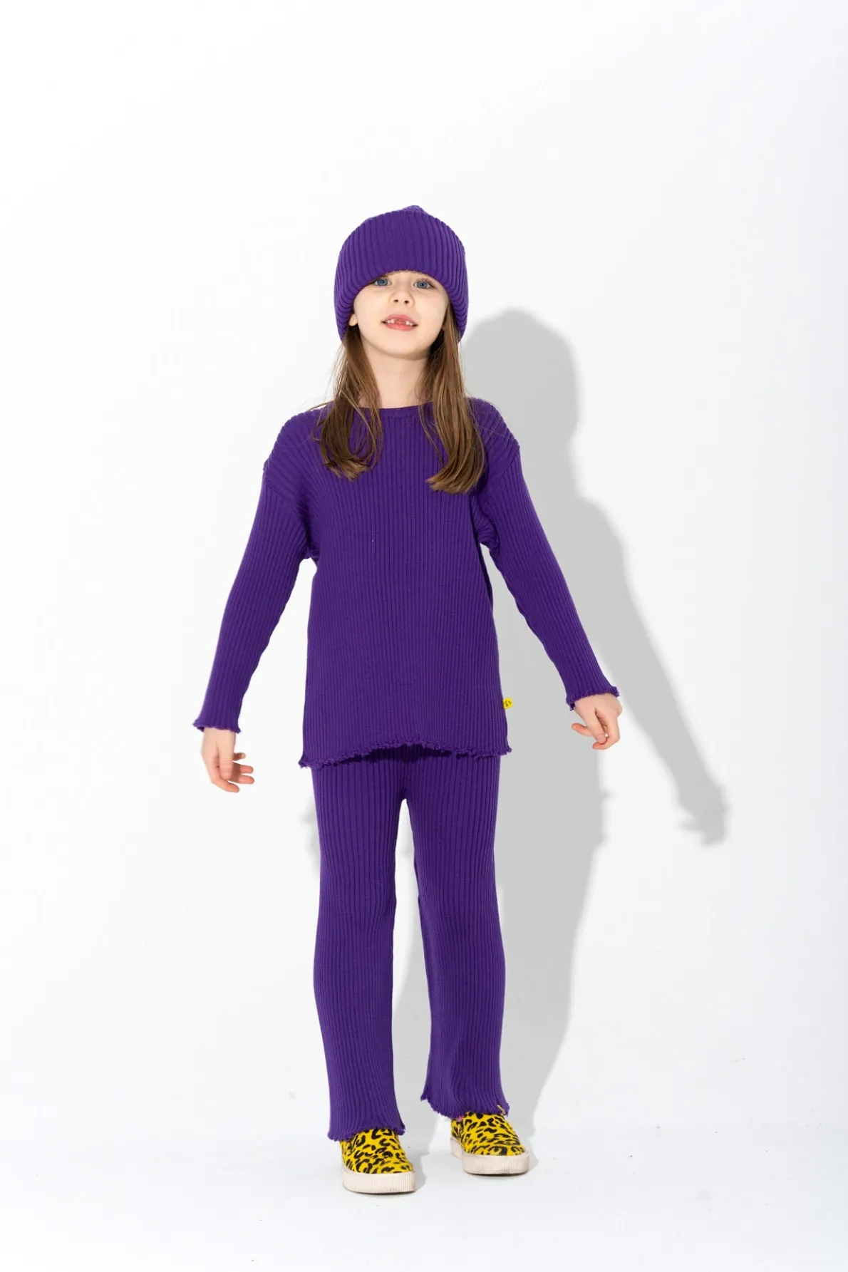 PURPLE MERINO KNIT JUMPER