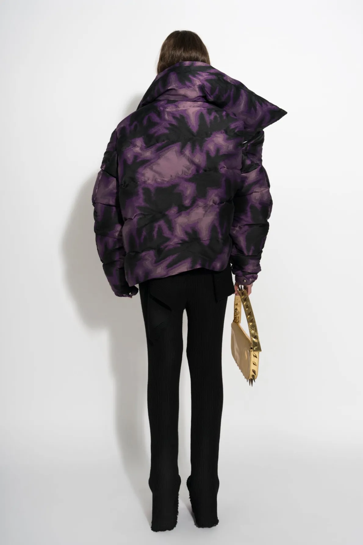 CLASSIC M'A PUFFA JACKET IN PURPLE TIE DYE