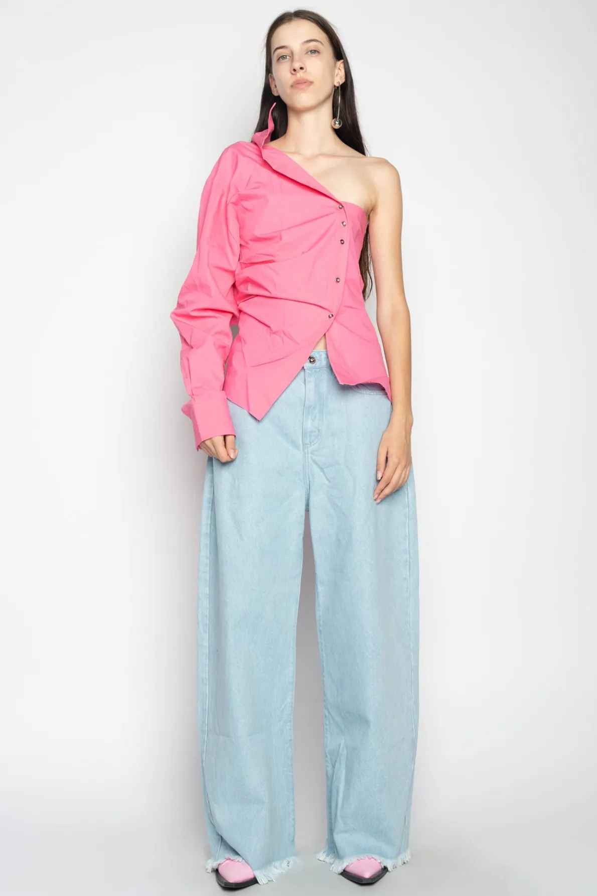 LIGHT BLUE BOYFRIEND TROUSERS