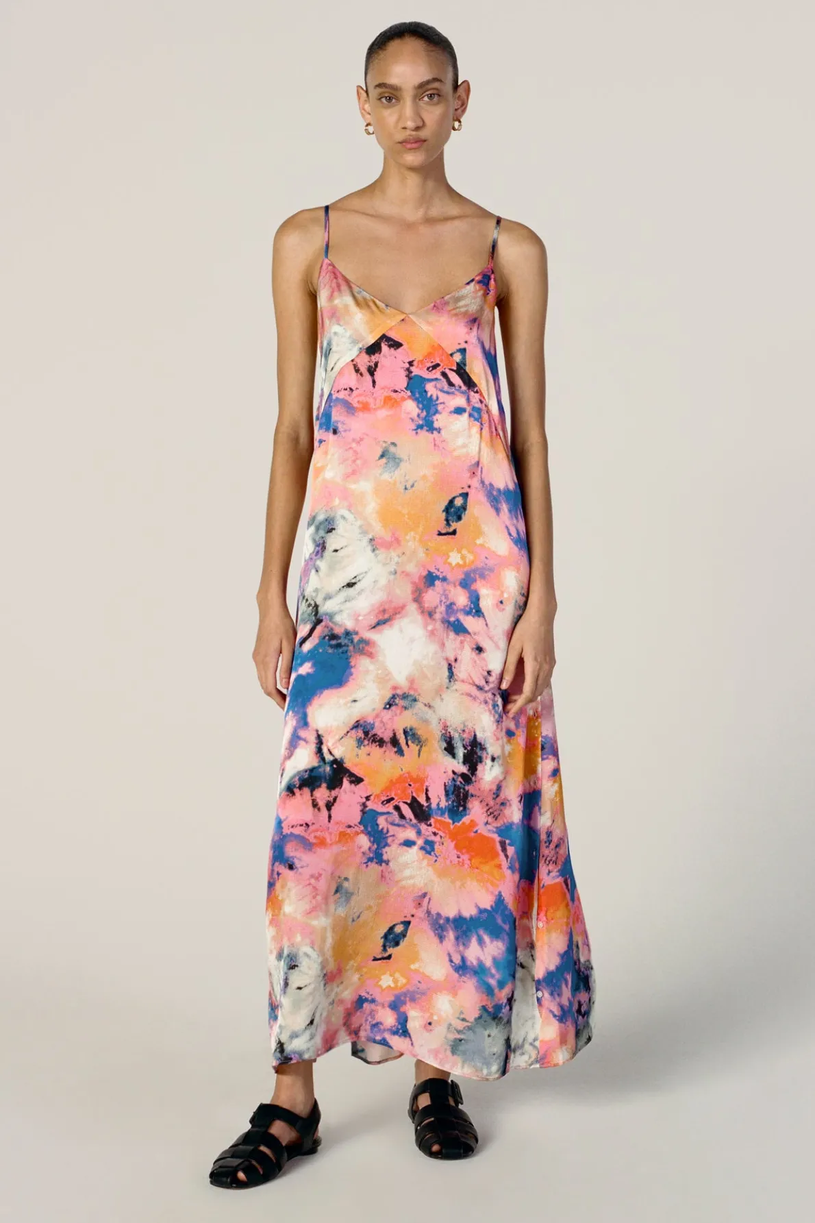 MULTICOLOUR SLIP DRESS