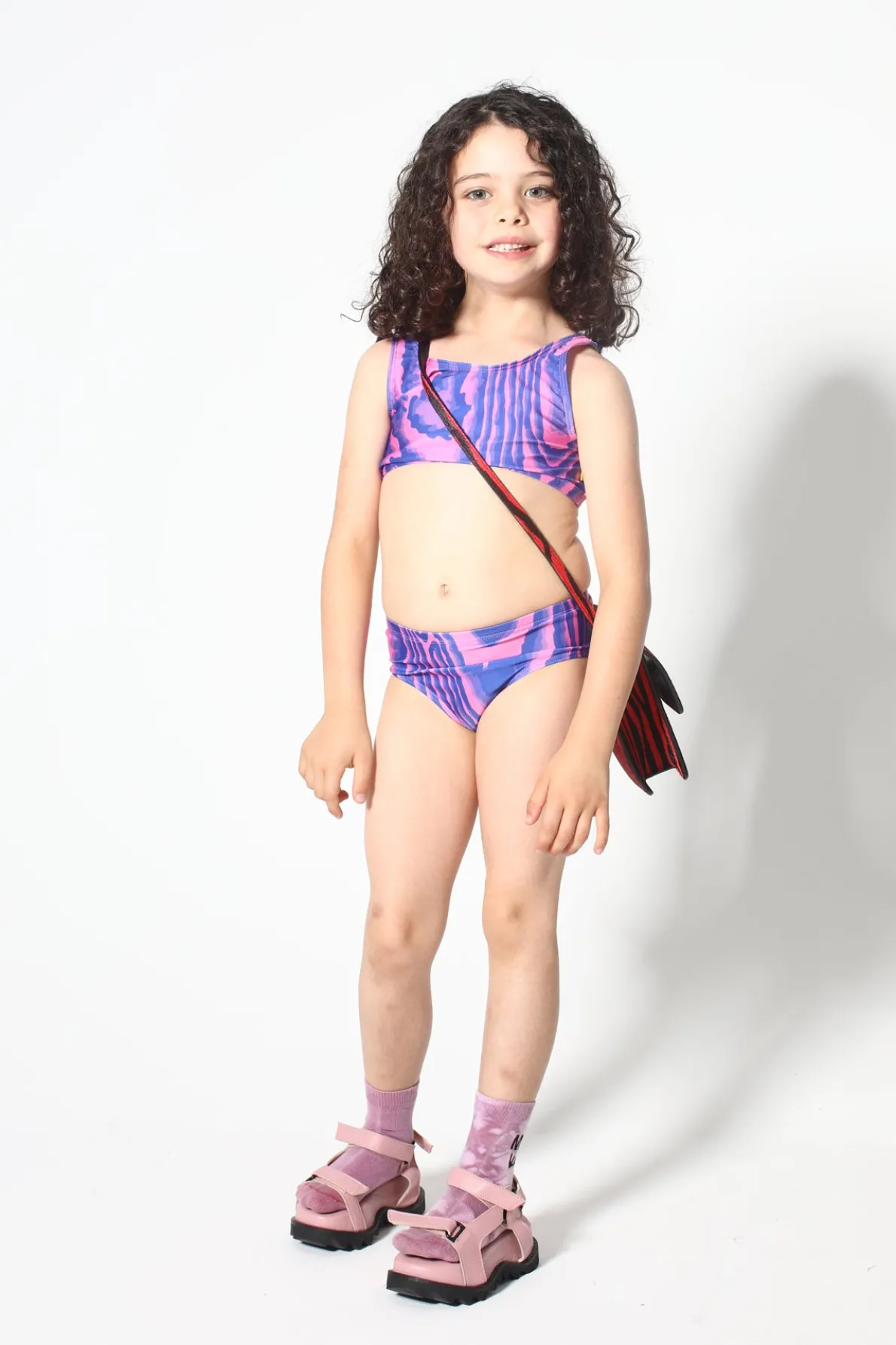 BLUE AND PINK SWIMWEAR BIKINI SET