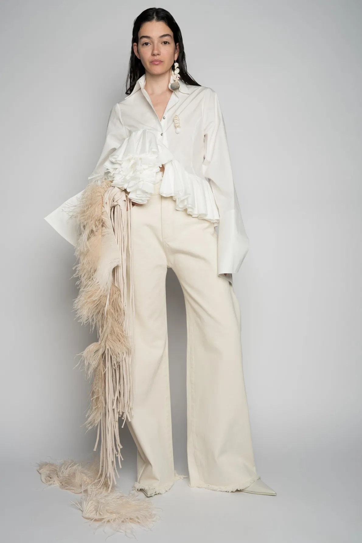 OFF WHITE BOYFRIENDS TROUSERS