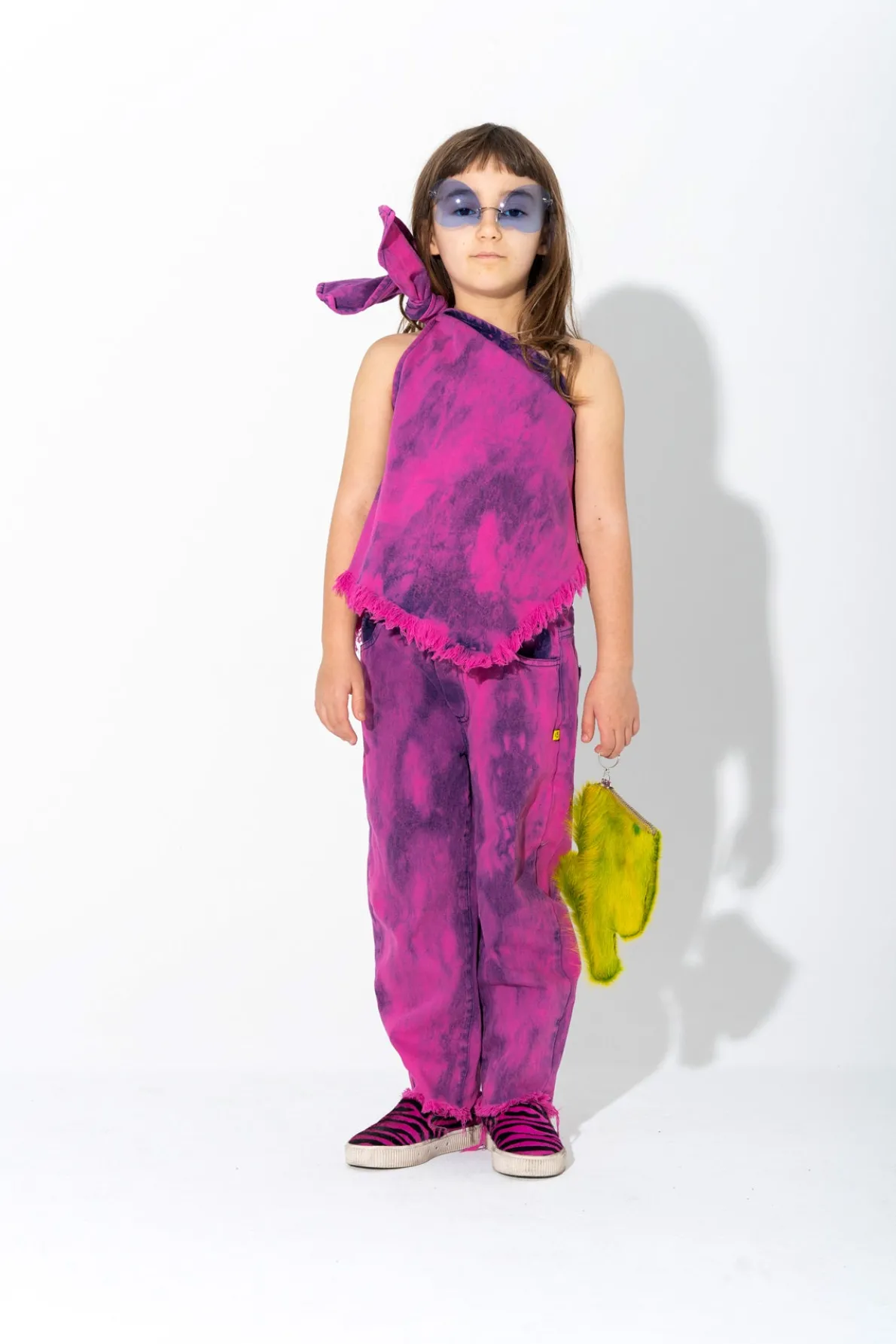 PINK ONE SHOULDER KNOT TOP