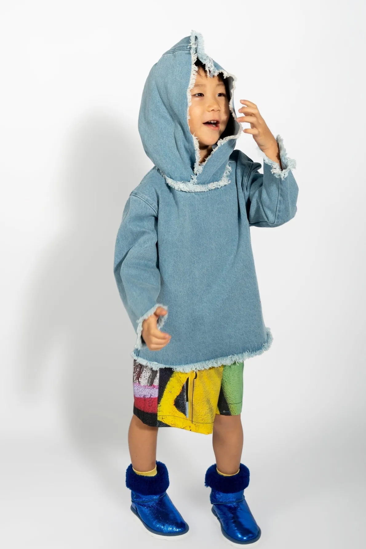 LEATHER BOOTS IN BLUE