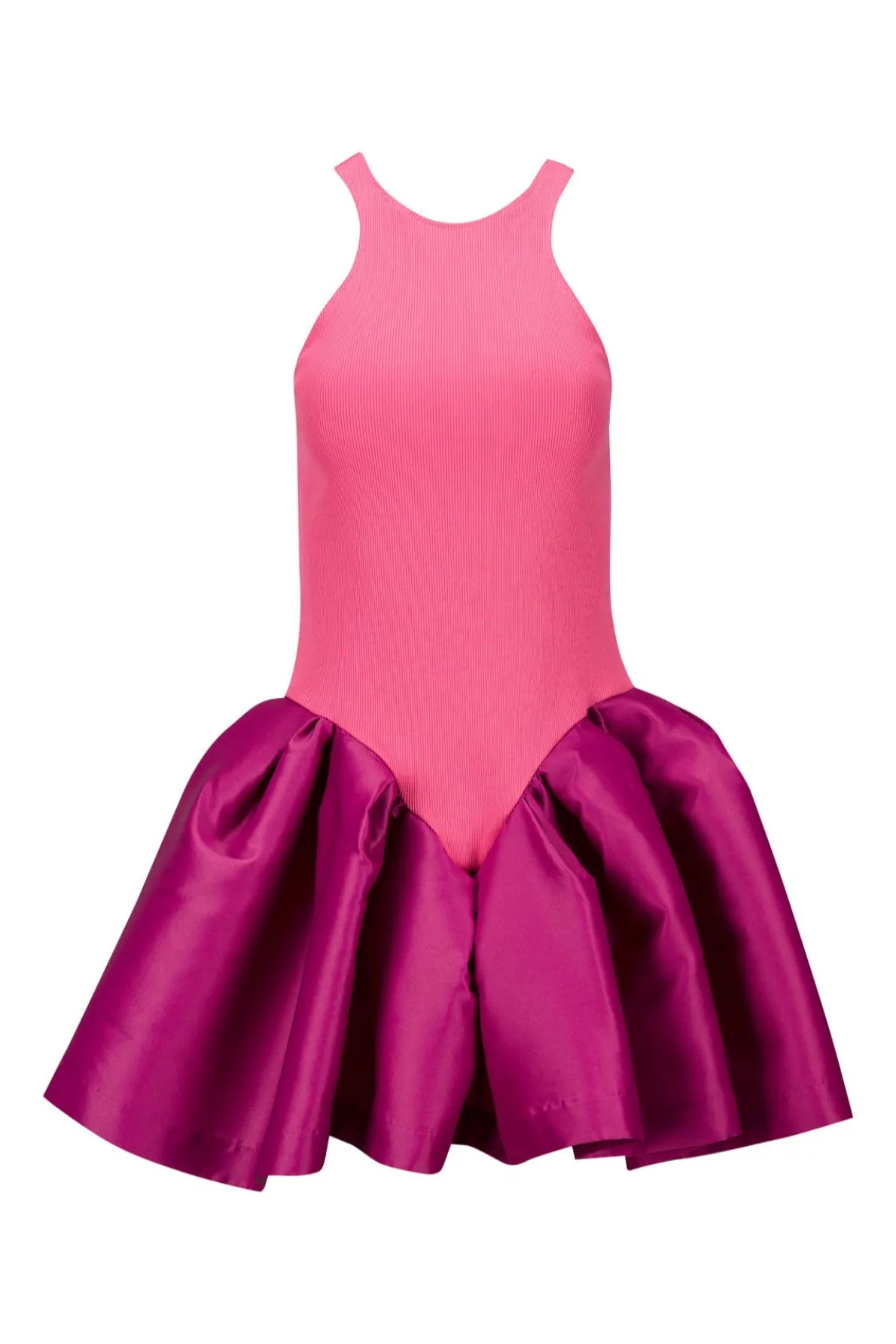 PINK TANK TOP WITH PEPLUM