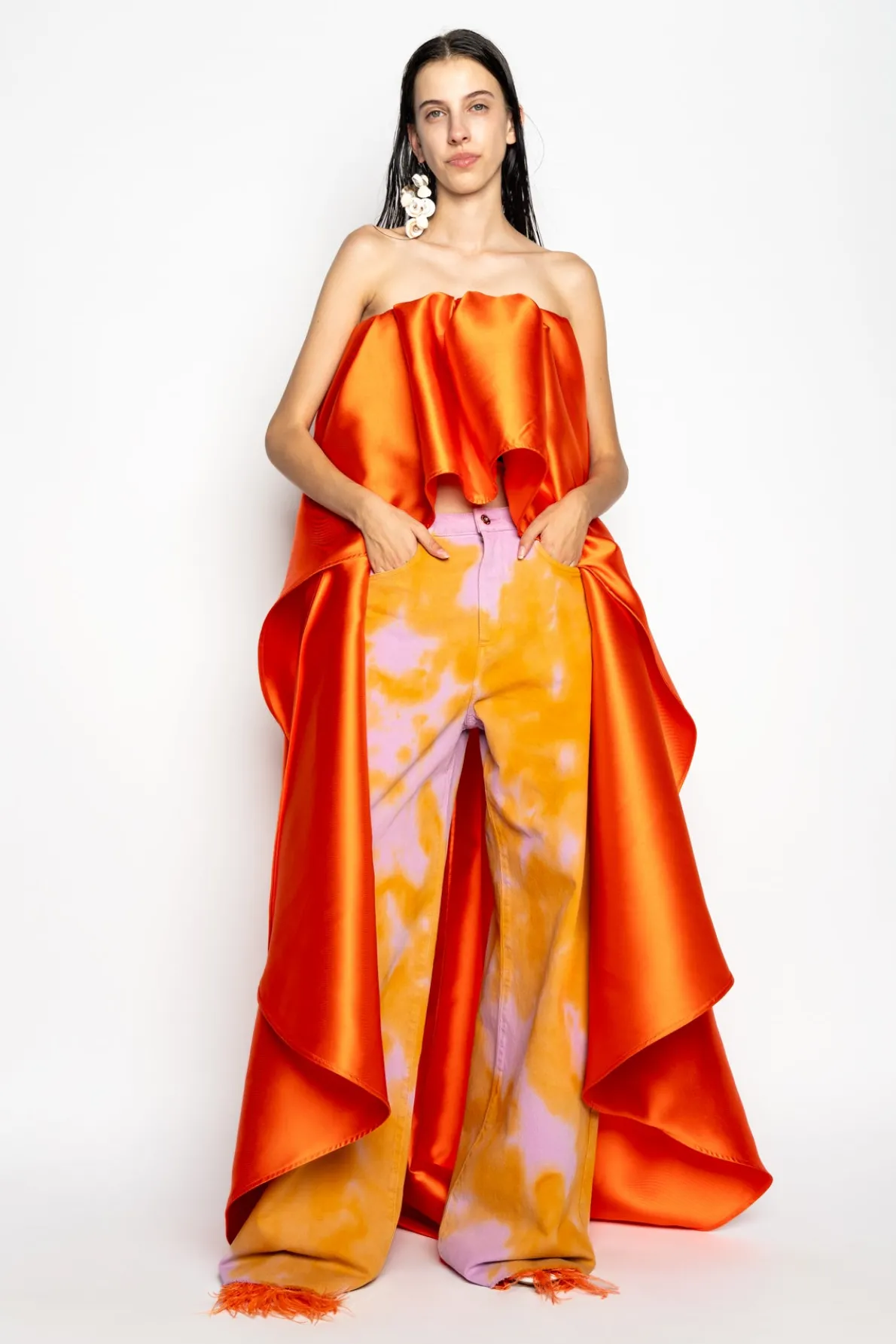 ORANGE AND PINK TIE DYE BOYFRIENDS