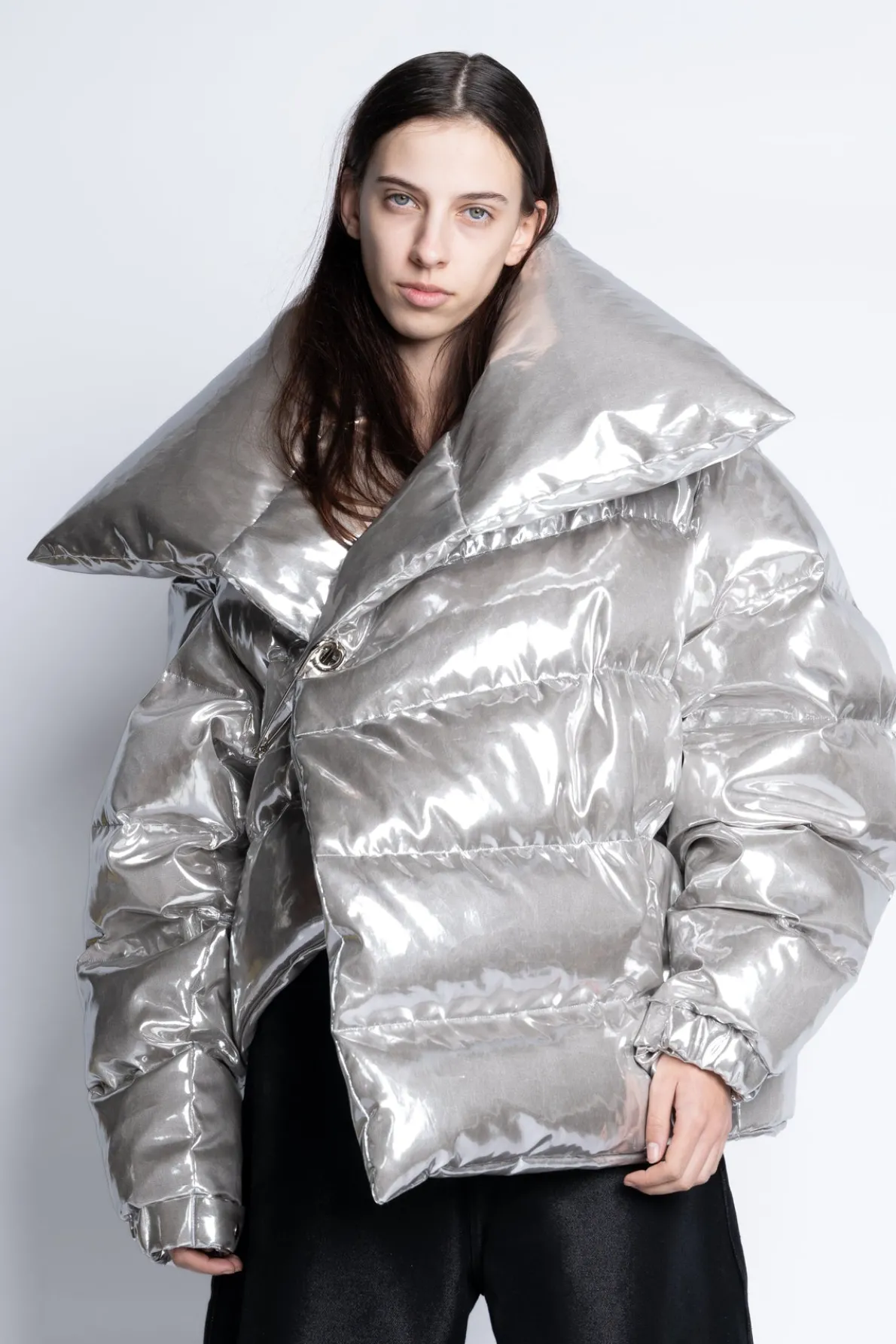SILVER M'A PUFFER JACKET