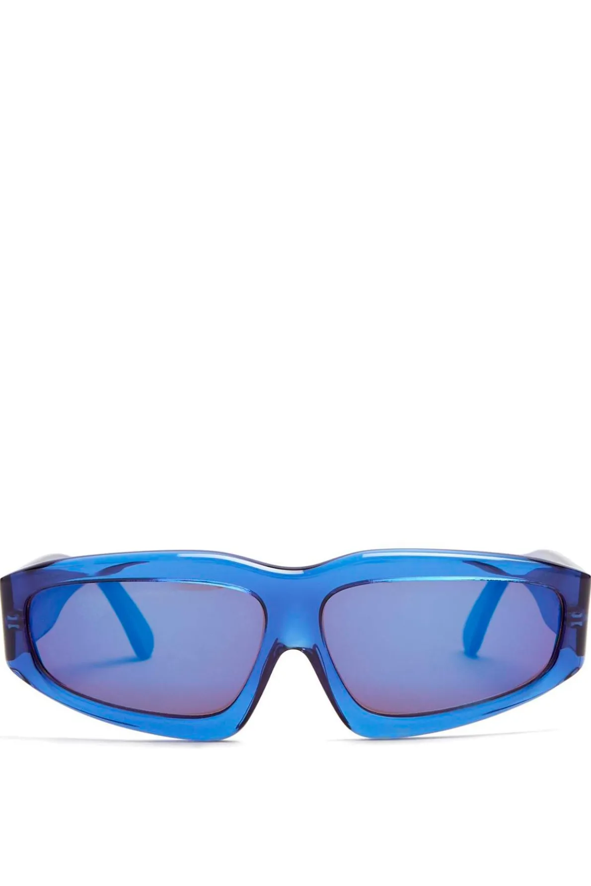 BLUE ANGULAR FRAME SUNGLASSES