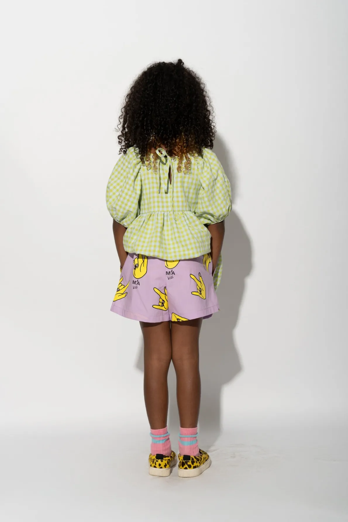 LILAC HANDS PRINT BOXER SHORTS