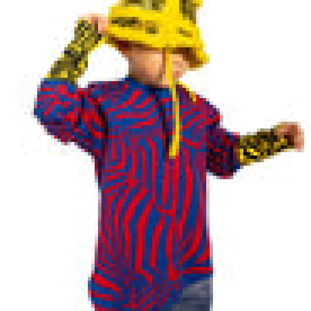 YELLOW SHINY LEATHER BUCKET HAT