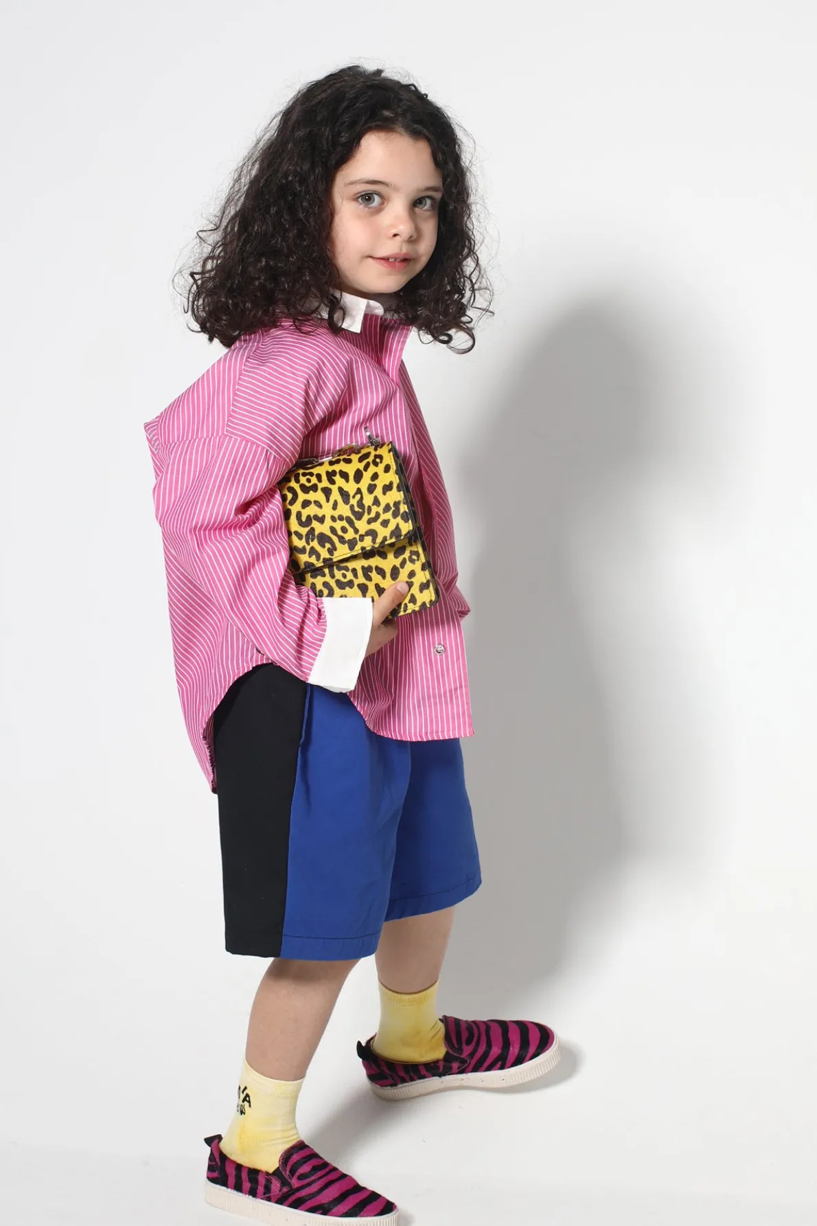 PINK AND WHITE STRIPED LOOSE SHIRT