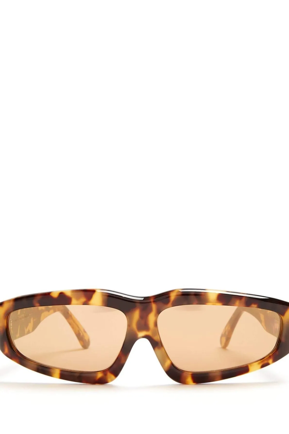 BROWN TORTOISE ANGULAR FRAME SUNGLASSES